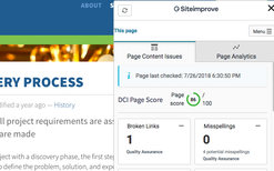 Siteimprove Screenshot