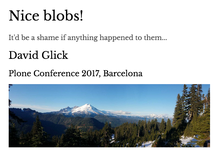 Nice Blobs Presentation