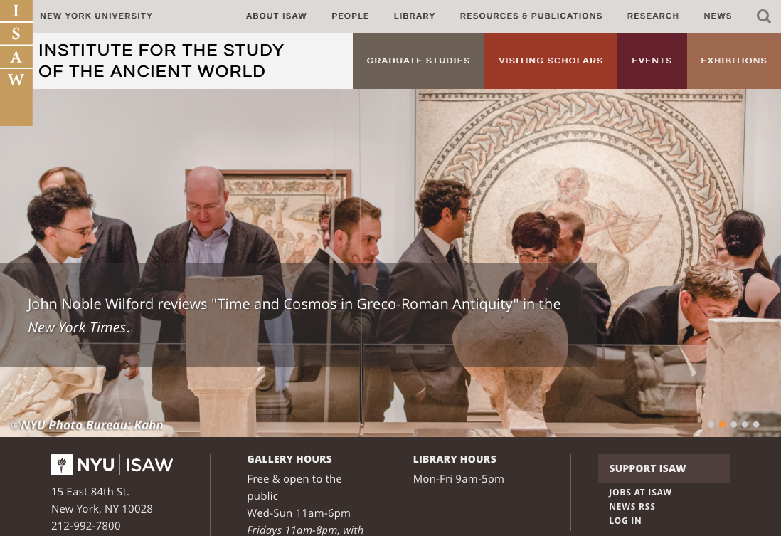 ISAW Website Redesign